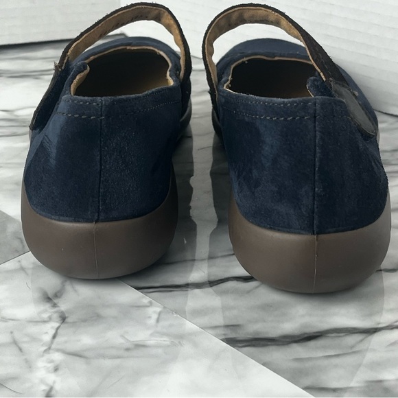 Hotter Wren Mary Jane Shoes women’s US size 6 navy and brown suede - Picture 5 of 10
